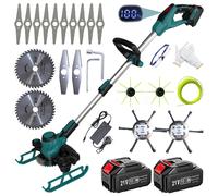 Fiutazge Decespugliatore a Batteria Tagliaerba a Batteria 5 IN 1 con 2 Batterie