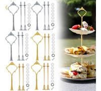 FIUTEKO Set di 6 aste da montare, in stile vintage, per torte, cupcake, macaron, ciambella e frutta