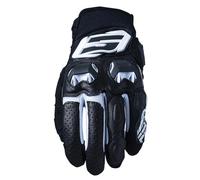 ファイブ FIVE 830121 Guanti da Moto Sport Corti, SF3, Protezione 1KP Flessibilità Ventilazione, Nero e Bianco, M