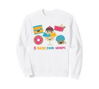 Five Basic Food Groups Funny Dessert Felpa