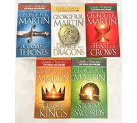 FIVE-BOOK GEORGE MARTIN SET: THRONES, KINGS, SWORDS, CROWS, DRAGONS (Song of Ice & Fire)