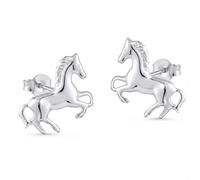 FIVE-D - Orecchini a perno a forma di cavallo, in argento 925, Argento