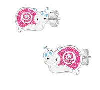 FIVE-D Orecchini per bambini a forma di lumaca, argento sterling 925, Argento sterling