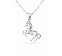 FIVE-D Set collana ciondolo piccolo cavallo Pony argento 925 ciondolo per bambini, 1,2 cm x 1,5 cm, Argento sterling