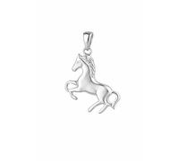 FIVE-D Set collana ciondolo piccolo cavallo Pony argento 925 ciondolo per bambini, Argento sterling