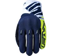 Five E3 Evo, Guanti XXL male Blu Scuro/Giallo Fluo/Bianco