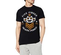 Five Finger Death Punch - Chevron, T-Shirt da Uomo, Nero (Black), S