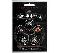 Five Finger Death Punch Guitar Pick Plectrum Pack X 5 Band Logo Nuovo Ufficiale