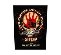 Five Finger Death Punch Patch Indietro Way Of The Fist Logo Ufficiale 36Cm X Size One Size