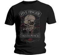 Five Finger Death Punch - T-Shirt # L Black Unisex # Wicked