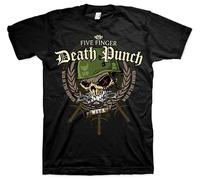 Five Finger Death Punch 'War Head' (Nero) T-Shirt - NUOVO E UFFICIALE