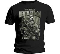 Five Finger Death Punch 'War Soldier' (Nero) T-Shirt - NUOVO E UFFICIALE