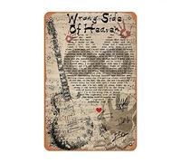 Five Finger Death Punch - Wrong Side Of Heaven I Spoke To God Today And She Said That - Wrong Side Of Heaven Targa decorativa per la casa, in metallo, stile vintage, 20,3 x 30,5 cm