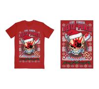 Five Finger Death Punch Zombie Kill Xmas ufficiale Uomo maglietta unisex