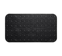 Five - Fondo da bagno in PVC, 69 x 39 cm, colore: nero