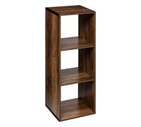 5five - mix n modul indus 3 ripiani, effetto legno scuro