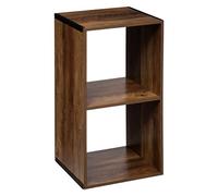 5five - mix n modul indus 2 ripiani, effetto legno scuro