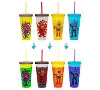 Five Nights At Freddy's 4-Piece Cambia Colore Plastica Tumbler Set