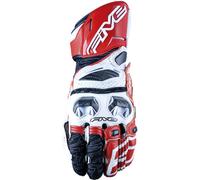 Five RFX Race, guanti S male Bianco/Rosso/Nero