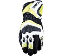 Five RFX4 EVO Guanti da moto, nero-bianco-giallo, taglia 3XL per maschi