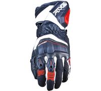 Five RFX4 EVO Guanti da moto, nero-bianco-rosso, taglia 3XL per maschi
