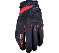 Five RS3 EVO Guanti da motocicletta, nero/rosso, Taglia L