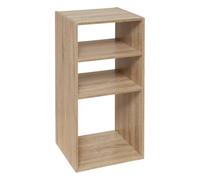 Five - Scaffale portaoggetti in Legno Naturale 3 scatole Mix n' modul