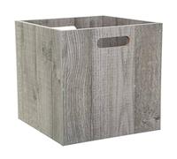 5 five simply smart 5five - Scatola portaoggetti Mix'n'Modul, effetto rovere grigio, 31 x 31 x 31 cm - Cubo per mensole, librerie e scrivanie