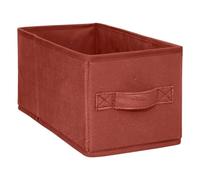 Five - Scatola portaoggetti in velluto, 15 x 31 x 15 cm, colore: Terracotta