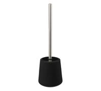 Five - Scopino WC con supporto in ceramica, colore: nero opaco