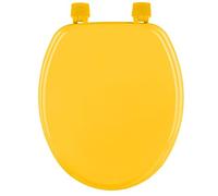 Five - Sedile WC in legno 18", colore: Giallo