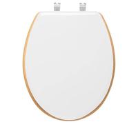 5five - Sedile per WC in Legno Bianco Modern Color
