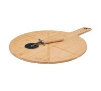 5five - tagliere per pizza con rullo in bambù 37 cm