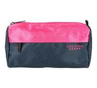 Five Star Astuccio portamatite, astuccio a 9 tasche, 10,2 x 20,3 cm, blu navy/rosa (505600B-ECM)