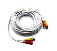 Five Star cavo di livello professionale, 7,6 m, 18,3 m, 30,5 m, 45,7 m, 61 m, cavo RG59 Siamese per AHD, TVI, Cvi and HD-SDI camera System con connettori BNC e alimentatore 2.1 mm jack