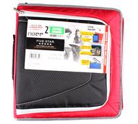 Five Star Cerniera Raccoglitori + Tech Tasca,2 ",Red Nero,12-3/10.2cm x 30.5cm