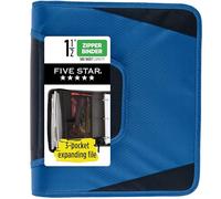 Five Star zipper Binder Blue