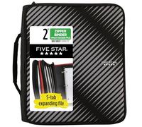 Five Star zipper Binder Plus multi Access file Black
