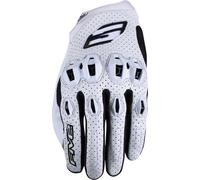 Five Stunt Evo 2 Guanti da motocicletta perforati, bianco/nero, Taglia XL