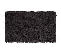 Five - Tappeto da bagno nero ciniglia Maxi Comfort, 50 x 80 cm
