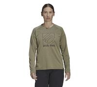 Five Ten W Long Sleeve - maglia ciclismo manica lunga - donna M Green woman Recycled Materials,Aeroready