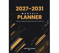 Five-Year Monthly Planner 2027-2031: Large Print 60-Month Calendar with Monthly Goal Setting, Notes Pages and US Federal Holidays for Women