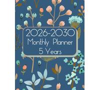 Five Year Planner 2026-2030: A Spacious 60 Month Organizer Designed for Those Who Prefer Simplicity, Offering Only the Essential Calendar Pages