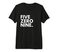 Five Zero Nine Codice Area 509 Spokane Washington Maglietta Premium