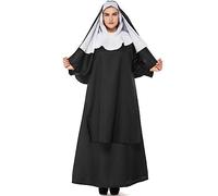 FiveEarl Costume da suora per donna vestito di Halloween (L)