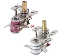 fivekim AC 250 V 16 A Interruttore di Temperatura Regolabile di 90 Gradi Celsius termostato di Riscaldamento bimetallico Kdt200 Argento e Rosso di qualità.