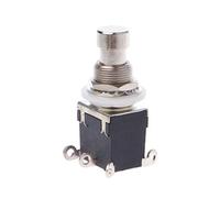 Fivekim AC 250 V 2 A 125 V 4 A 6 pin Dpdt Stomp Foot Switch per pedale di chitarra, tono argento