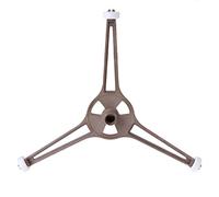 fivekim - Supporto per vassoio a forma di triangolo in plastica, per forno a microonde, per piattaforma girevole a microonde, piastra di vetro, 24,5 cm