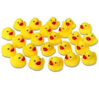 FiveShops 24 Gomma Paperelle da Bagno, Cigolanti, Gialle Circa 3,5 cm