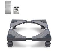 FIVMEN Base regolabile per lavatrice, 45 - 75 cm, con 4 piedi, base per lavatrice, piedistallo e telaio per asciugatrice, frigorifero, lavatrice, portata fino a 200 kg